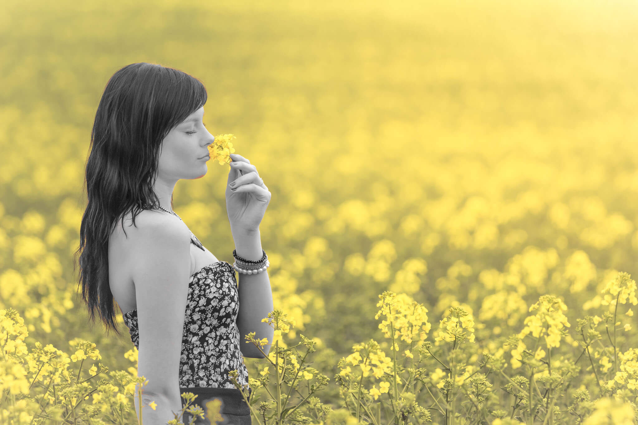 Люди которые любят нюхать. Девушка с желтым цветком. Женщина в цветах. Девушка нюхает цветы. Девушка нюхает цветы в поле.